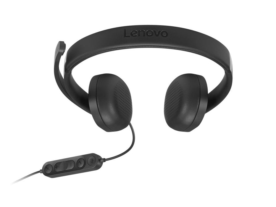 EAN 195892122333 - Lenovo VoIP Headset 5000 Auriculares Alámbrico Diadema Oficina/Centro de llamadas USB Tipo C Negro imagen 4