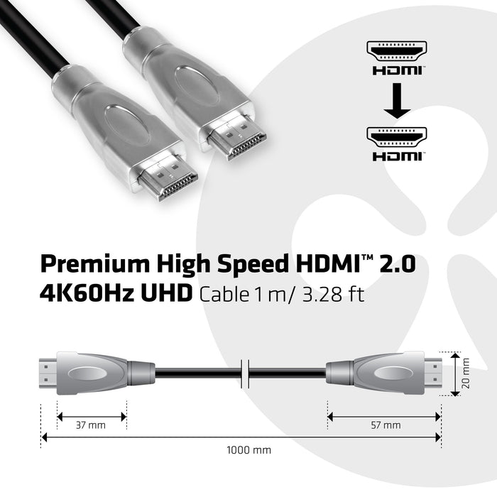 EAN 0841615100873 - CLUB3D CAC-1311 cable HDMI HDMI tipo A (Estándar) Negro, Plata imagen 3