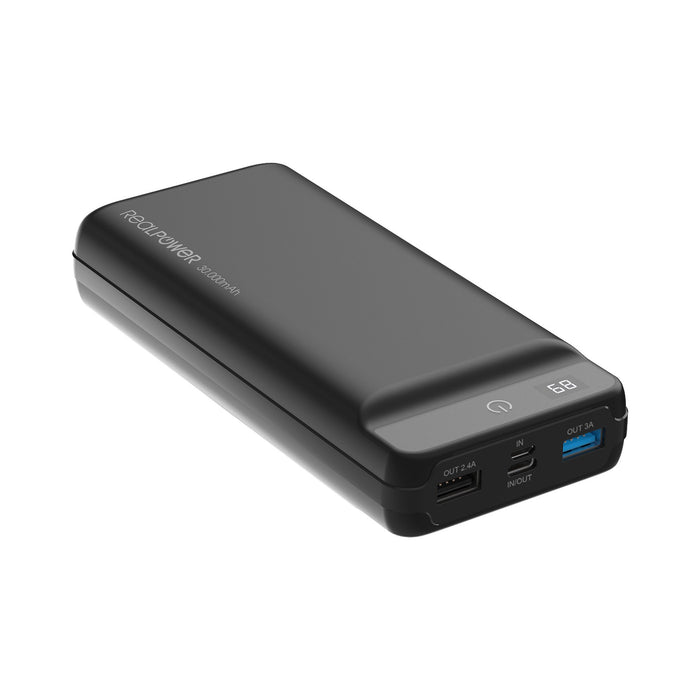 EAN 4040895007018 - RealPower PB-30k PD 30000 mAh Negro imagen 1