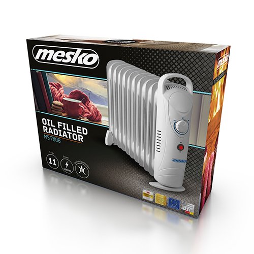 EAN 5908256834286 - Mesko Home MS 7806 calefactor eléctrico Interior Blanco 1200 W Radiador de aceite eléctrico imagen 5