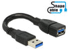 EAN 4043619837137 - DeLOCK 0.15m 2xUSB3.0-A cable USB USB 3.2 Gen 1 (3.1 Gen 1) 0,15 m USB A Negro imagen 3
