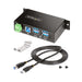 EAN 0065030898188 - StarTech.com 5G4AINDRM-USB-A-HUB hub de interfaz USB 3.2 Gen 1 (3.1 Gen 1) Type-B 5000 Mbit/s Negro imagen 8