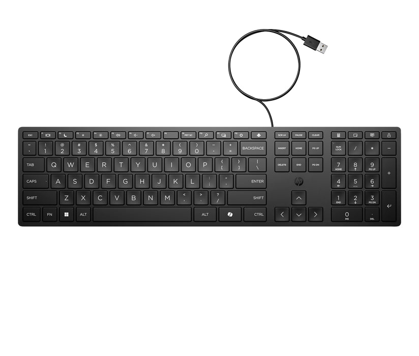 EAN 5715063730706 - HP 320K Wired Keyboard teclado Oficina USB Negro imagen 9