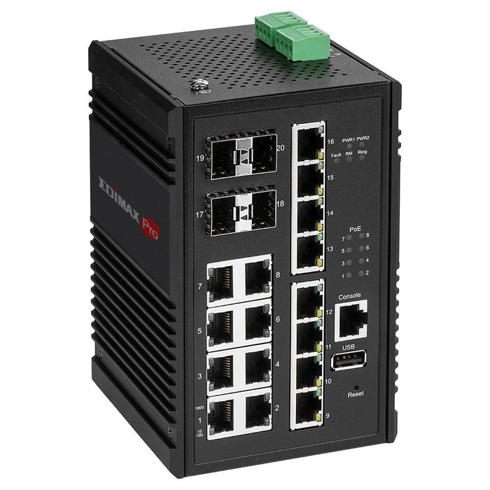 EAN 4717964703347 - Edimax IGS-5416P switch Gestionado Gigabit Ethernet (10/100/1000) Energía sobre Ethernet (PoE) Negro imagen 4