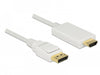 EAN 4043619838189 - DeLOCK 83818 adaptador de cable de vídeo 2 m DisplayPort HDMI Blanco imagen 1