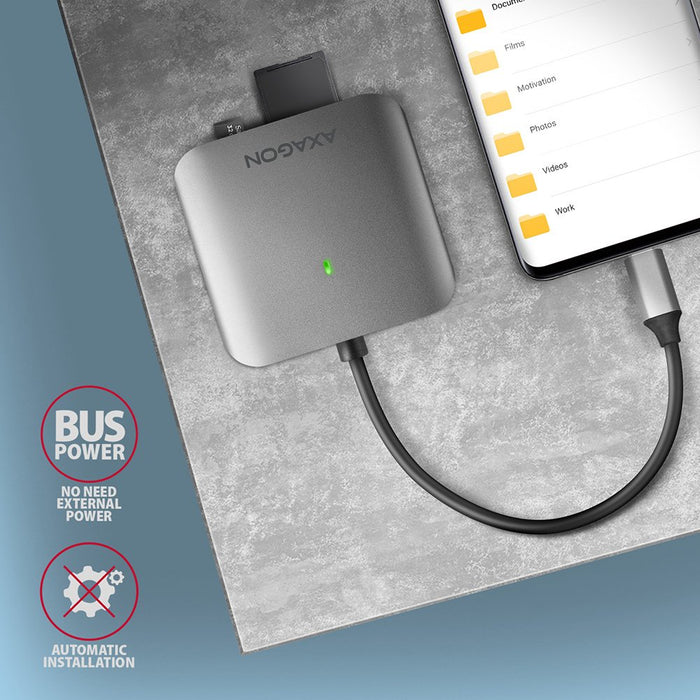 EAN 8595247906632 - Axagon CRE-S3C lector de tarjeta USB 3.2 Gen 1 (3.1 Gen 1) Type-C Gris imagen 6