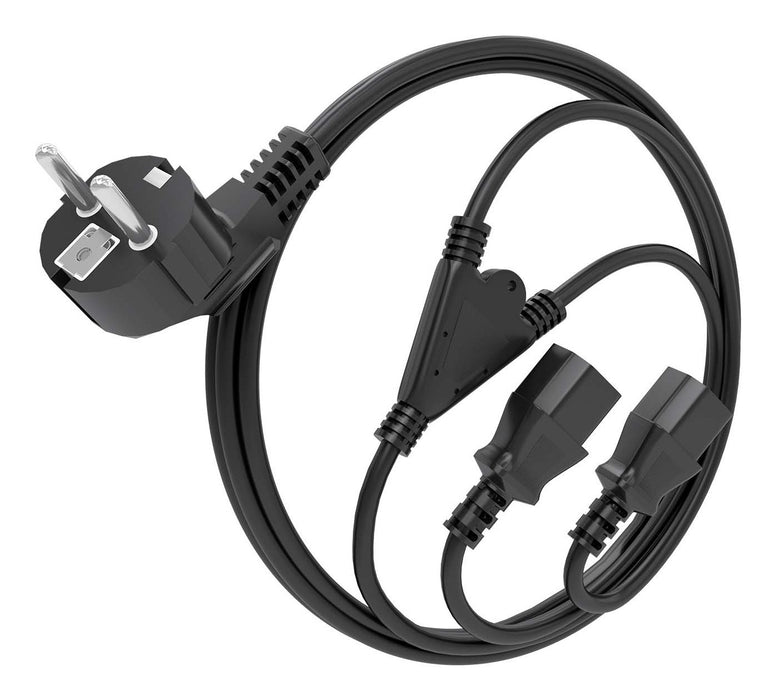 EAN 8435739901472 - AISENS A132-0864 cable de transmisión 3 m CEE7/7 Acoplador C13 2 x imagen 2