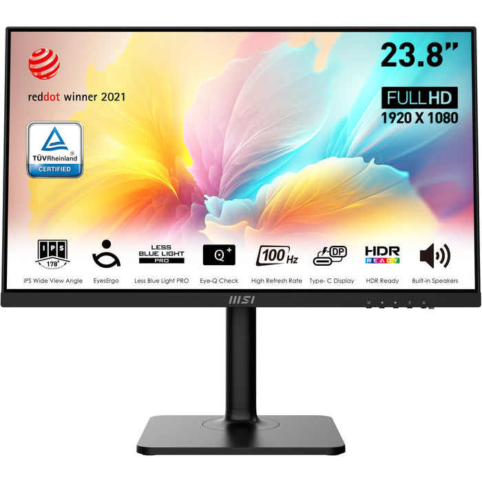 EAN 4711377093873 - MSI Modern MD2412P pantalla para PC 60,5 cm (23.8") 1920 x 1080 Pixeles Full HD LED Negro imagen 1