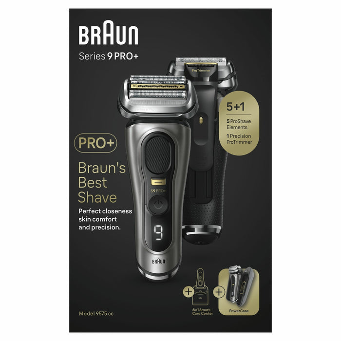 EAN 7500435218276 - Braun Series 9 Pro+ 9575cc Wet & Dry Máquina de afeitar de láminas Recortadora Metálico imagen 3