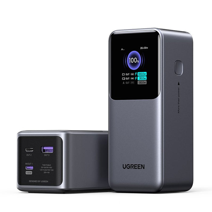 EAN 6941876242924 - Ugreen 20000mAh 130W Fast Charging Powerbank Litio Gris imagen 2