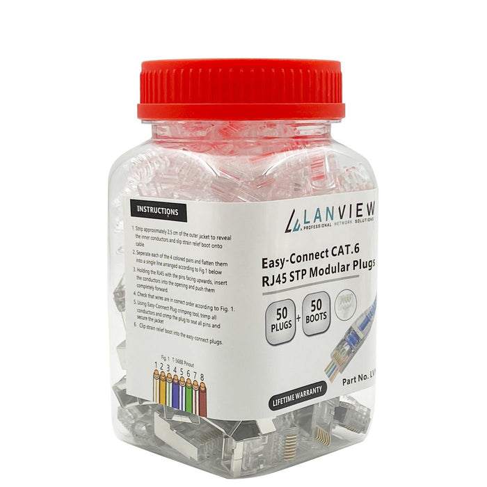 EAN 5704174320531 - Lanview LVN125310 conector RJ45 Transparente imagen 3