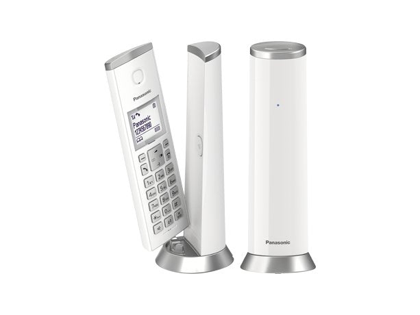 EAN 5025232871919 - Panasonic KX-TGK212SP Teléfono DECT Identificador de llamadas Plata, Blanco imagen 1