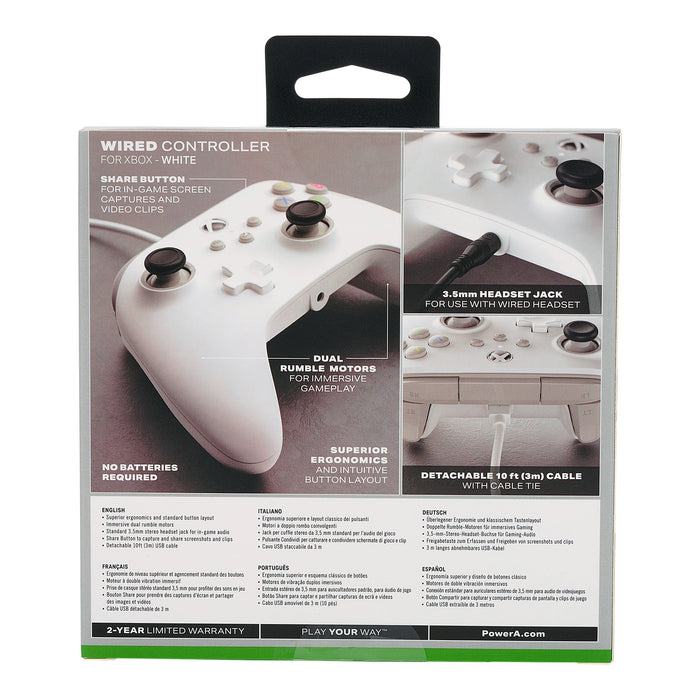 EAN 0617885025419 - PowerA 1519365-01 mando y volante Blanco USB Gamepad Analógico/Digital Xbox Series S, Xbox Series X, PC imagen 12