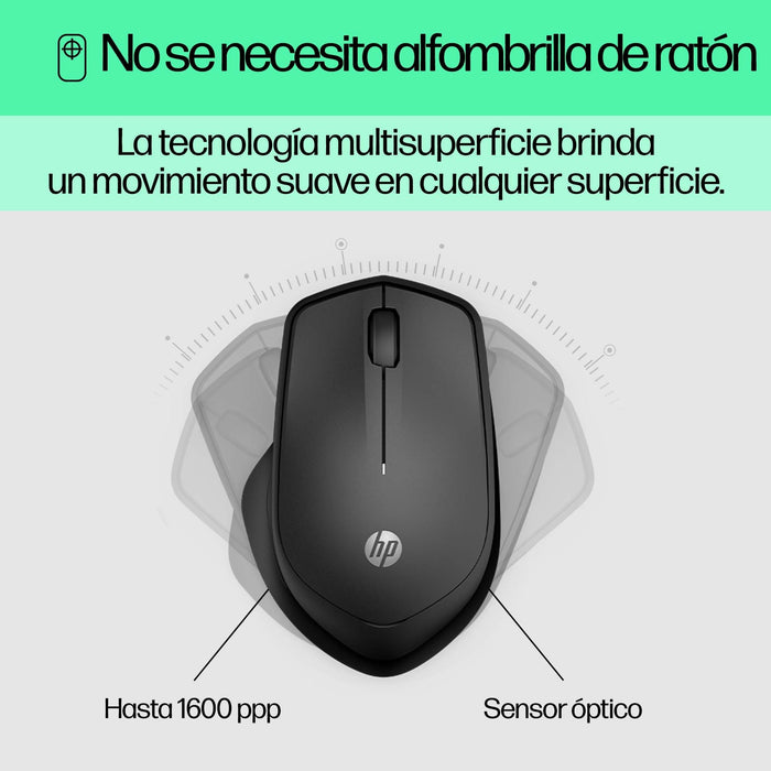EAN 0195122197476 - HP 280 Silent Wireless Mouse ratón Oficina mano derecha RF inalámbrico Óptico imagen 10