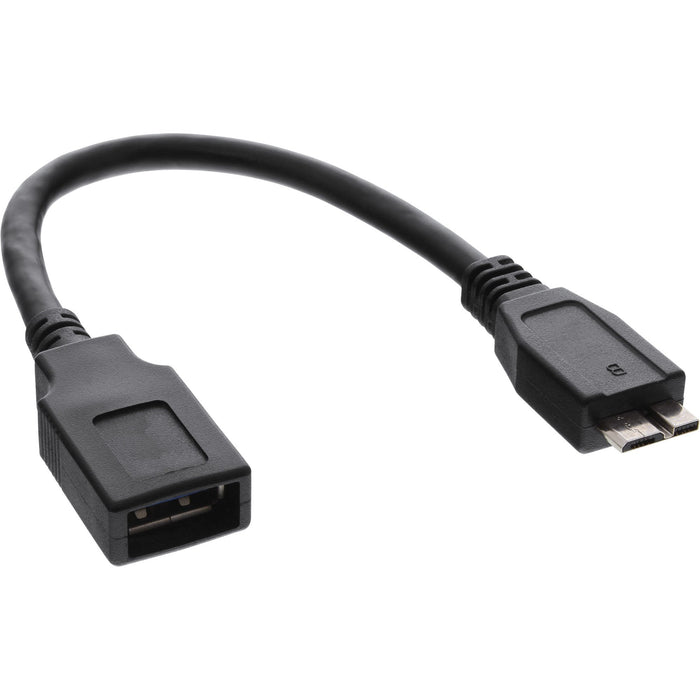 EAN 4043718220304 - InLine 31609 cable USB 0,15 m USB A Micro-USB B Negro imagen 1