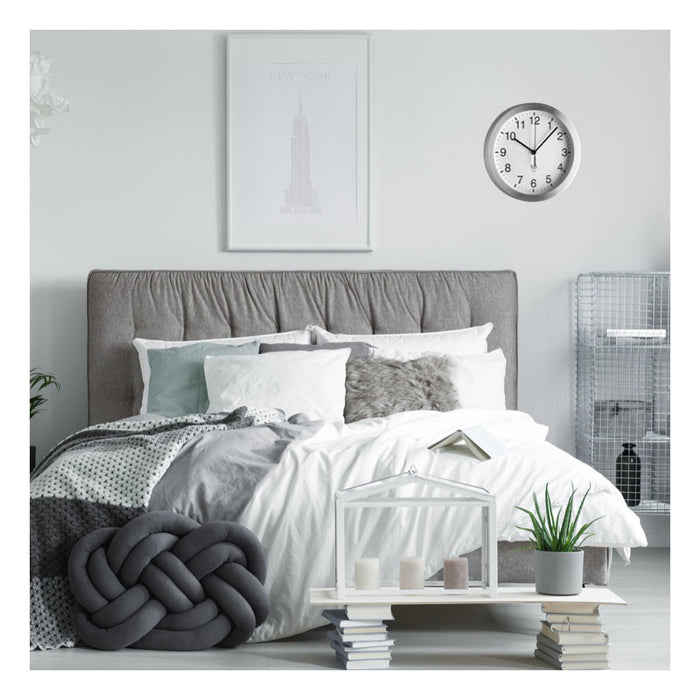 EAN 4009816017512 - TFA-Dostmann 98.1091.02 reloj de mesa o pared Alrededor Aluminio, Blanco imagen 2