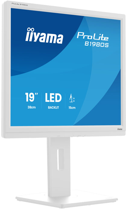 EAN 4948570125432 - iiyama ProLite B1980S-W1 pantalla para PC 48,3 cm (19") 1280 x 1024 Pixeles SVGA LED Blanco imagen 2