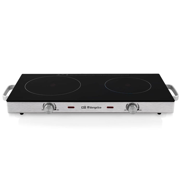 EAN 8436044539664 - Orbegozo PCE 6000 Negro, Acero inoxidable Encimera Cerámico 2 zona(s) imagen 1