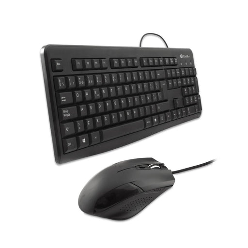 EAN 8436556141706 - CoolBox COO-KTR-01U teclado Ratón incluido Oficina USB QWERTY Negro imagen 2