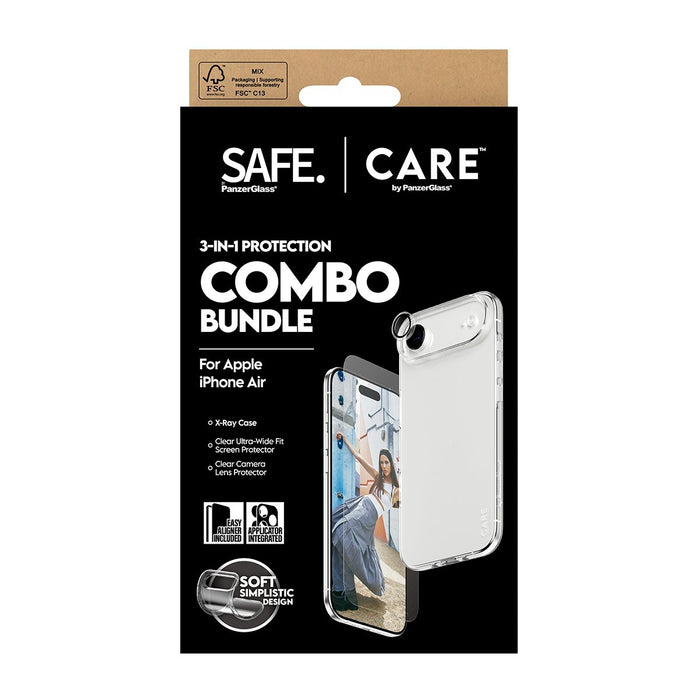EAN 5715685027505 - PanzerGlass SAFE. | CARE by ® 3-in-1 Fashionable Combo Bundle iPhone Air Protector de pantalla Apple 1 pi imagen 3