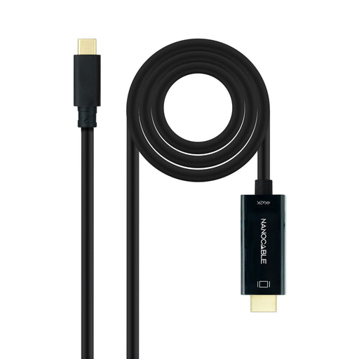 EAN 8433281012899 - Nanocable 10.15.5133 adaptador de cable de vídeo USB Tipo C HDMI tipo A (Estándar) imagen 1