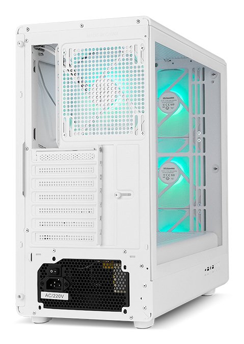 EAN 8436587975981 - NOX Hummer NXHUMMERAEROWH carcasa de ordenador Midi Tower Blanco imagen 7