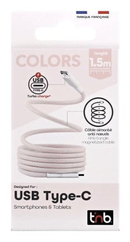 EAN 3303170118221 - T'nB TCPDMAGPK cable USB USB 3.2 Gen 1 (3.1 Gen 1) 1,5 m USB C Rosa, Blanco imagen 4