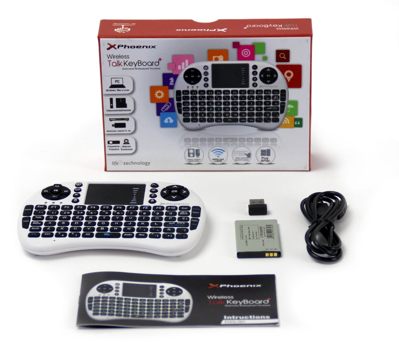 EAN 8436043195946 - Phoenix Technologies PHTALKKEYBOARD+ teclado RF inalámbrico QWERTY Blanco imagen 5