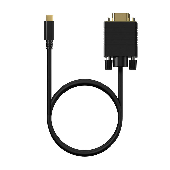 EAN 8436574708219 - AISENS A109-0692 adaptador de cable de vídeo 0,8 m USB Tipo C VGA (D-Sub) imagen 3