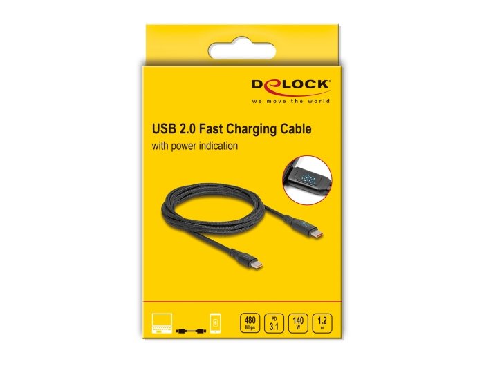 EAN 4043619881369 - DeLOCK 88136 cable USB 1,2 m USB C Negro imagen 4