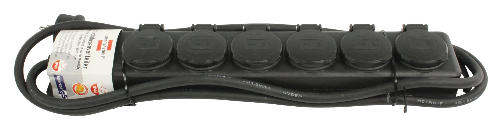 EAN 4007123575978 - Brennenstuhl 1159970 base múltiple 2 m 6 salidas AC Negro imagen 2