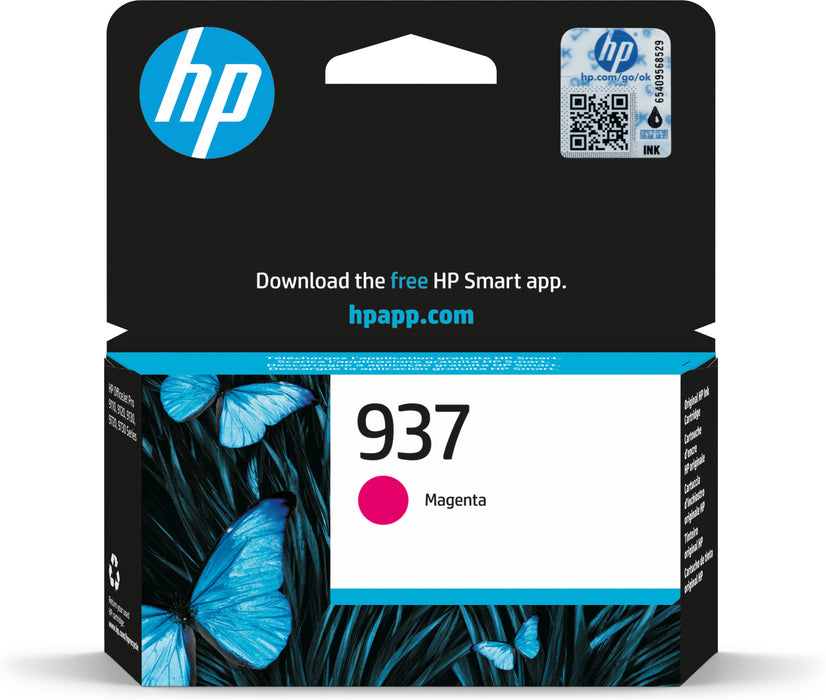 EAN 0196786147562 - HP 937 Magenta Original Ink Cartridge cartucho de tinta 1 pieza(s) Rendimiento estándar imagen 1