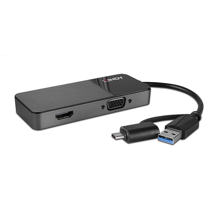 EAN 4002888433549 - Lindy 43354 base para portátil y replicador de puertos USB 3.2 Gen 1 (3.1 Gen 1) Type-A + Type-C Negro imagen 2