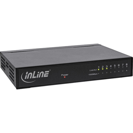 EAN 4043718257331 - InLine 32308M switch Gigabit Ethernet (10/100/1000) Negro imagen 1