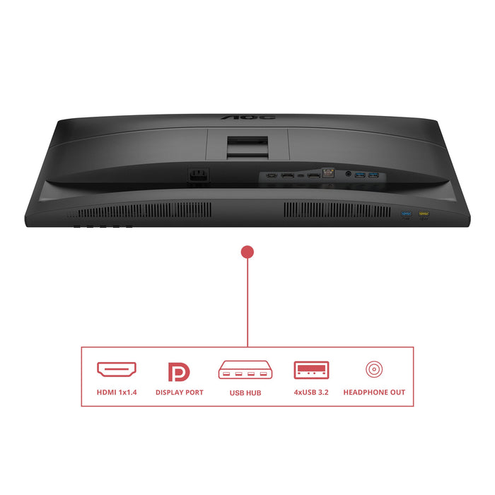 EAN 4038986182805 - AOC 27E4CV pantalla para PC 68,6 cm (27") 1920 x 1080 Pixeles Full HD LED Negro imagen 4