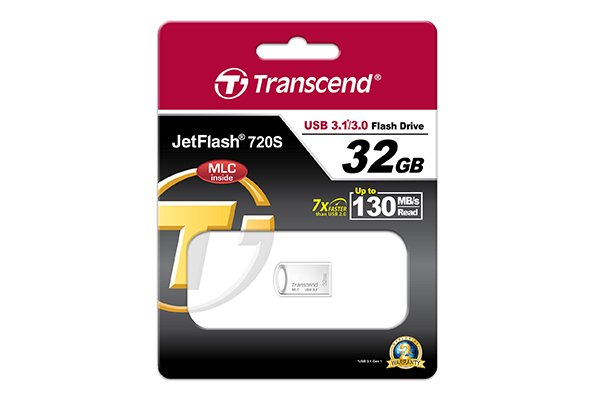 EAN 0760557837206 - Transcend JetFlash 720 unidad flash USB 32 GB USB tipo A 3.2 Gen 1 (3.1 Gen 1) Plata imagen 3