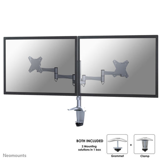 EAN 8717371443696 - Neomounts FPMA-D1330DSILVER soporte para monitor 68,6 cm (27") Escritorio Plata imagen 1