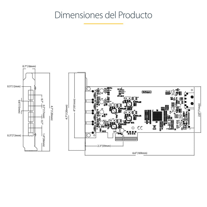 EAN 65030912761 - StarTech.com P5Q4A-USB-CARD tarjeta y adaptador de interfaz USB 3.2 Gen 1 (3.1 Gen 1) imagen 15