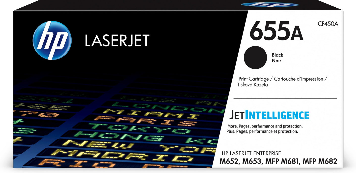 EAN 0889894325419 - HP 655A Black Original LaserJet Toner Cartridge cartucho de tóner 1 pieza(s) imagen 1