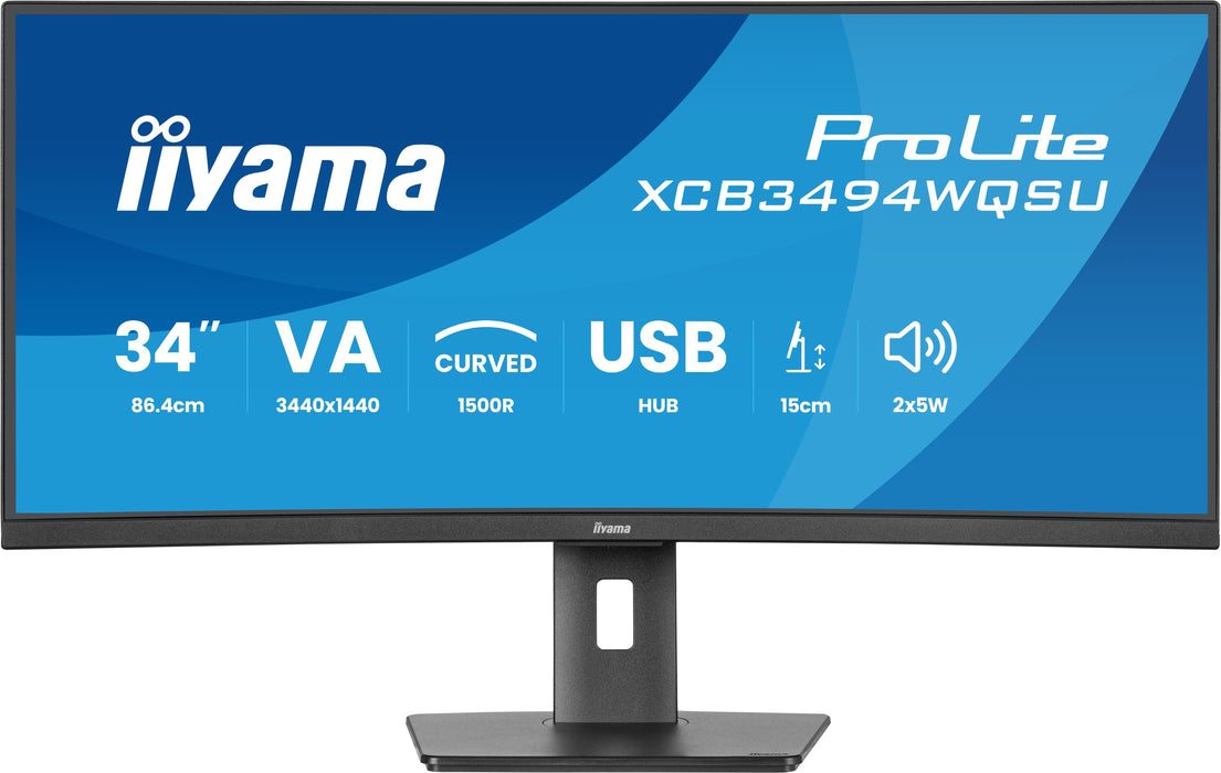EAN 4948570125135 - iiyama ProLite XCB3494WQSU-B1 pantalla para PC 86,4 cm (34") 3440 x 1440 Pixeles UltraWide Quad HD LED Ne imagen 1