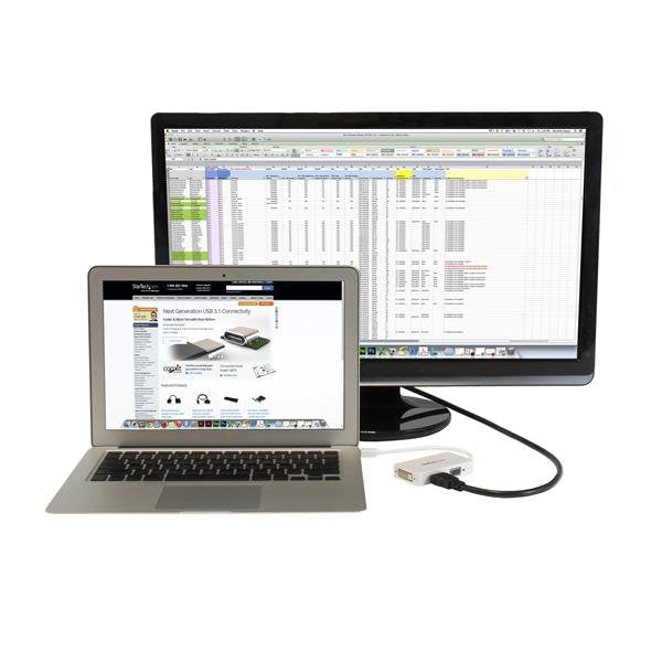 EAN 0065030857093 - StarTech.com MDP2VGDVHDW adaptador de cable de vídeo 0,15 m DVI-D + VGA (D-Sub) + HDMI imagen 5