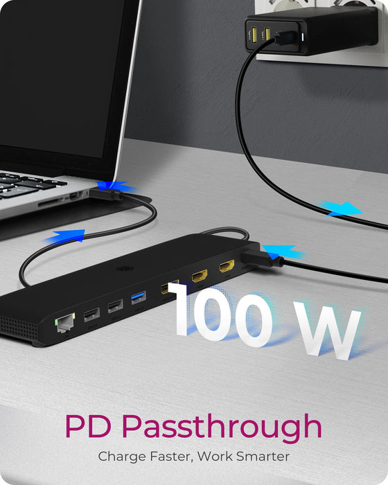 EAN 4250078173380 - ICY BOX IB-DK2116-C Acoplamiento USB 3.2 Gen 2 (3.1 Gen 2) Type-C Negro imagen 4