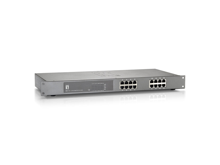 EAN 4015867185674 - LevelOne GEP-1621 switch No administrado Gigabit Ethernet (10/100/1000) Energía sobre Ethernet (PoE) Gris imagen 1