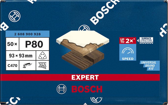 EAN 4059952542669 - Bosch Expert C470 50 pieza(s) Hoja lijadora imagen 3