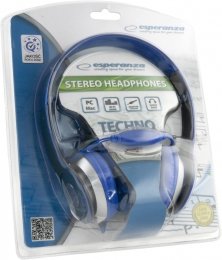 EAN 5901299903933 - Esperanza EH145B auricular y casco Auriculares Alámbrico Diadema Música Azul imagen 3