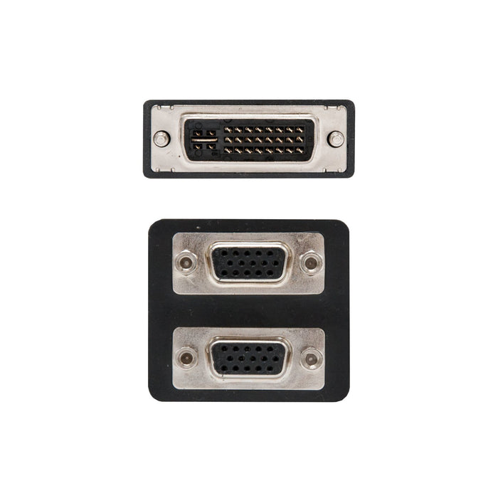 EAN 8433281004962 - Nanocable 10.15.1950 adaptador de cable de vídeo 0,2 m DVI 2 x VGA (D-Sub) Negro imagen 2