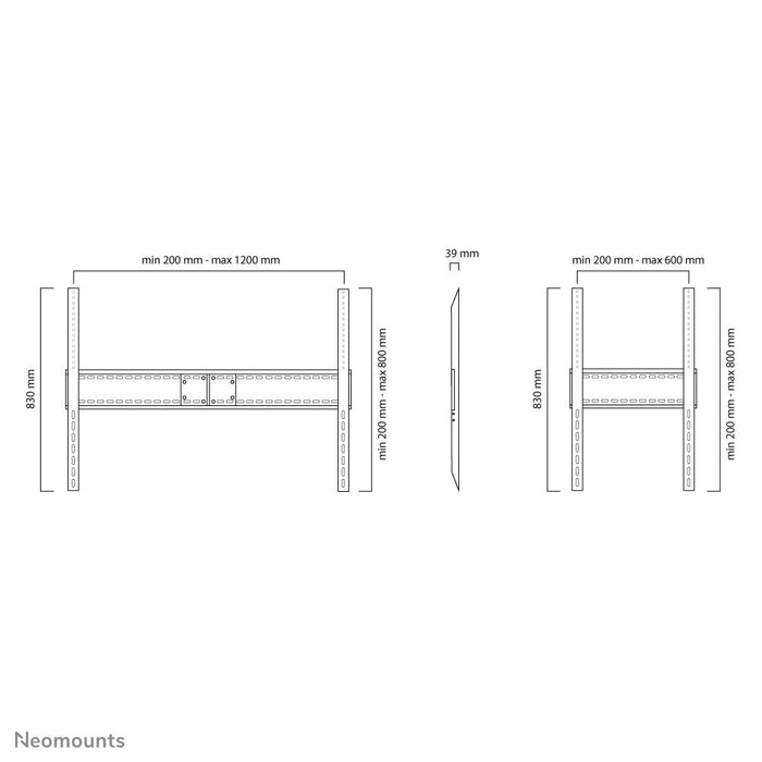EAN 8717371445591 - Neomounts LFD-W1500 soporte para TV 2,54 m (100") Negro imagen 3