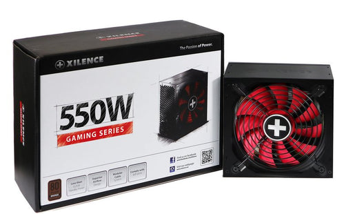 EAN 4044953501685 - Xilence Performance A+ XN215 unidad de fuente de alimentación 550 W 20+4 pin ATX ATX Negro imagen 2