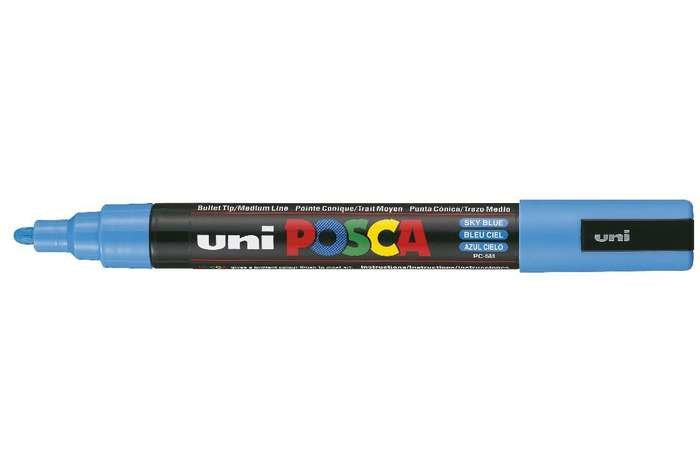 EAN 4902778036877 - POSCA uni PC-5M marcador 1 pieza(s) Punta redonda Azul imagen 1