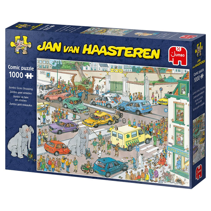 EAN 8710126200285 - Jan van Haasteren Goes Shopping 1000 pcs Puzzle rompecabezas 1000 pieza(s) Cómics imagen 5
